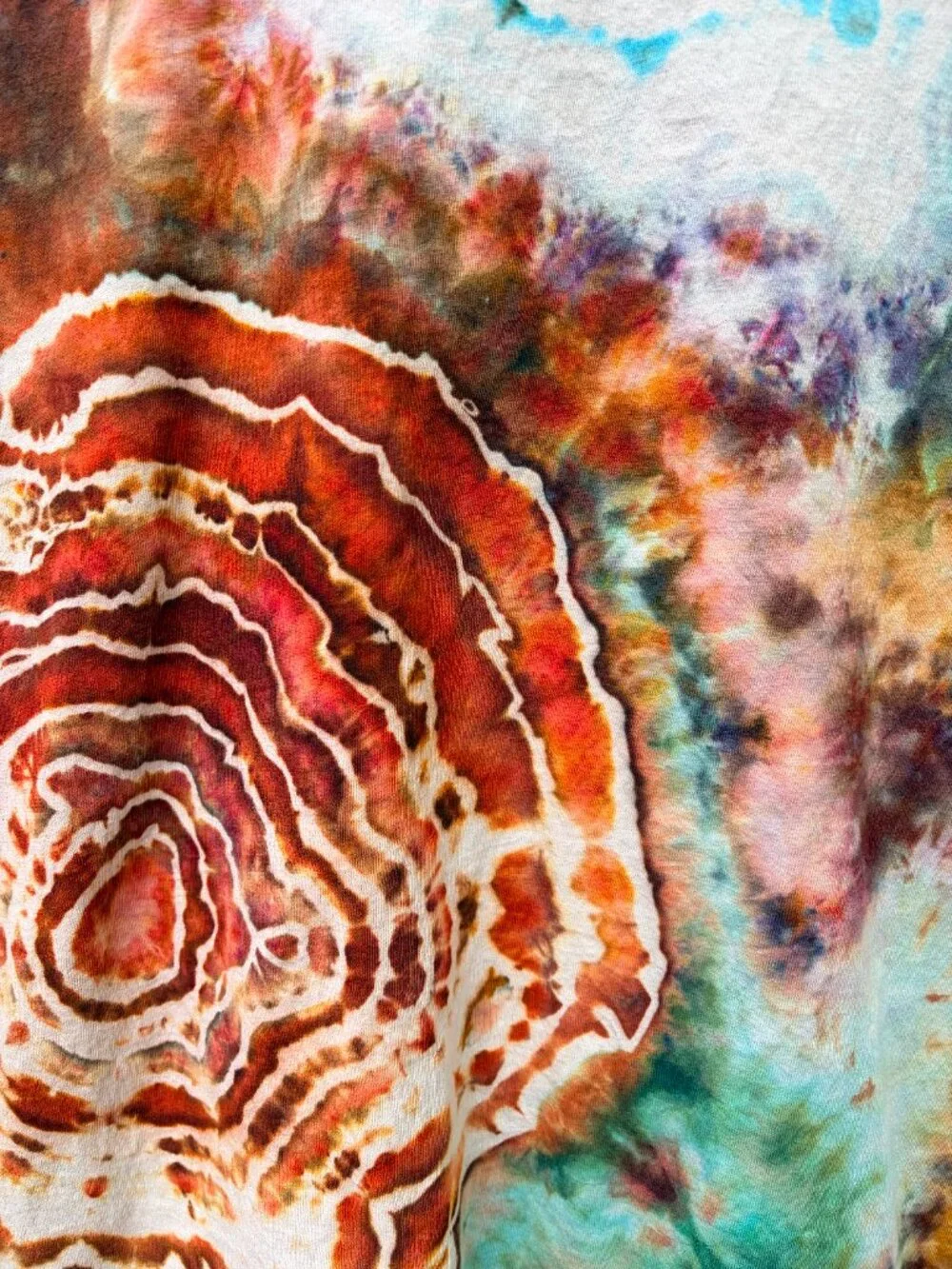 Handmade Geode tie dye t-shirt Ice dyed - Picture 2 of 8